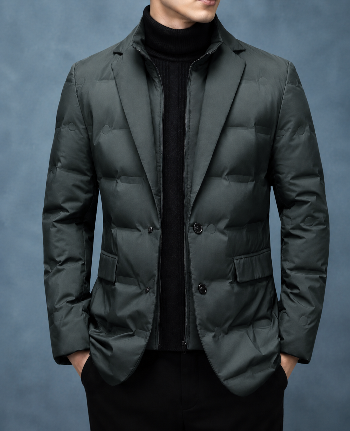 Leros Quilted Down Blazer