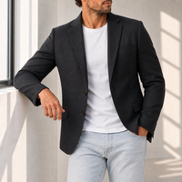 Kea Linen Tailored Blazer in Black