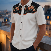 Kyrenia Embroidered Western Shirt in Floral