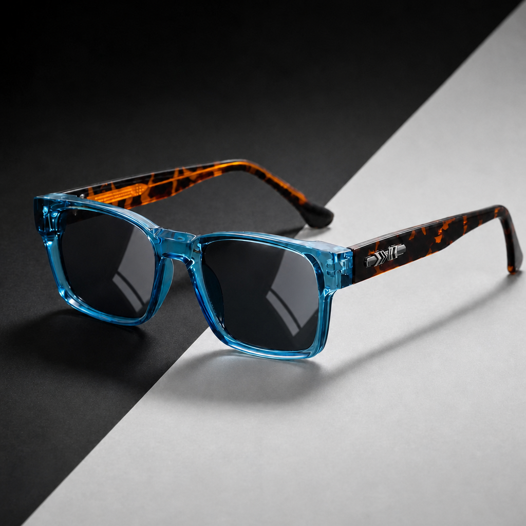 Men's Folegandros Sunglasses in Blue Mirage