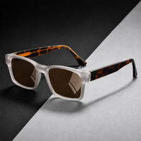 Men's Folegandros Sunglasses in Silver Leopard