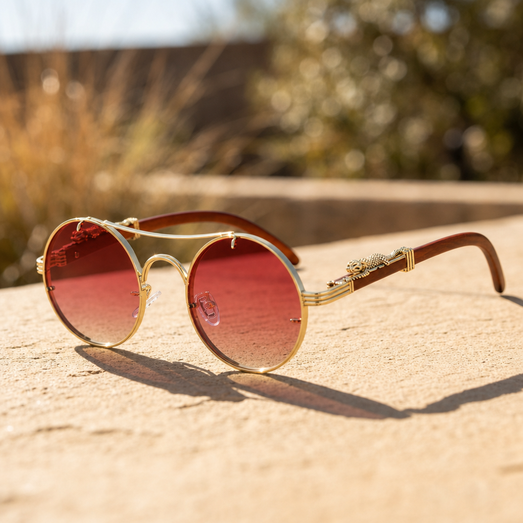 Men's Opatija Sunglasses in Red