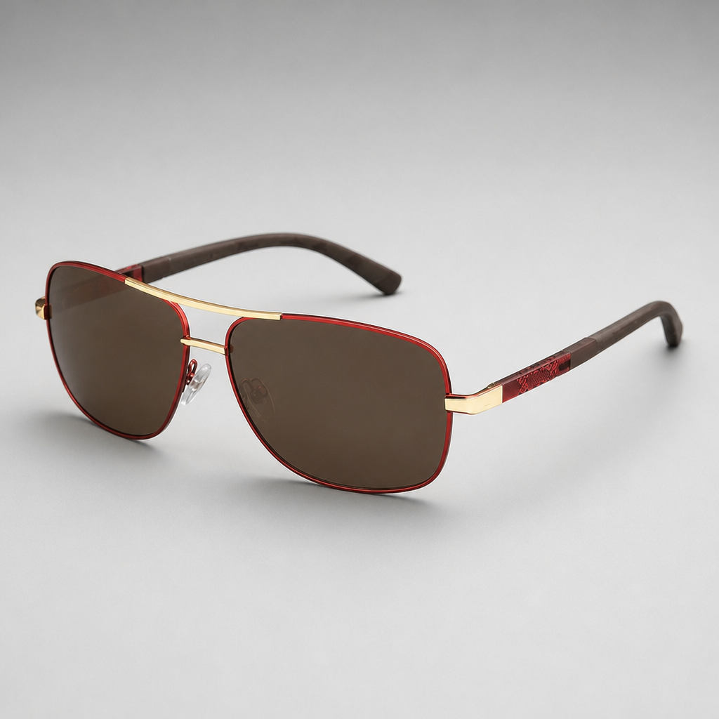 Men's Sete Sunglasses in Gold/ Brown