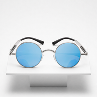 Men's Spetses Sunglasses in Silver Blue