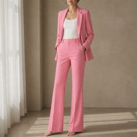 Modica Tailored Two-Piece Suit in Pink