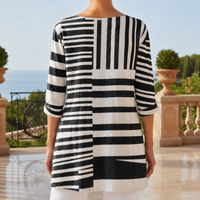 Alassio Abstract Stripe Tunic