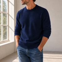 Nafplio Cashmere Blend Sweater in Navy