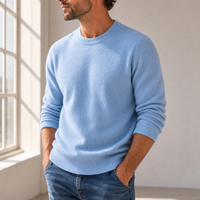 Nafplio Cashmere Blend Sweater in Sky Blue
