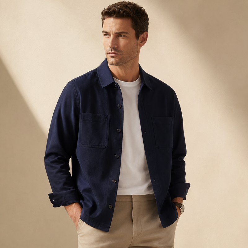 Men's Cotton Overshirt Jacket