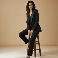Nerja Three-Piece Blazer Set in Black