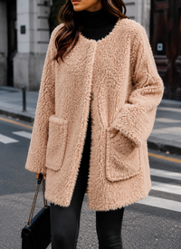 Matera Fluffy Shearling Coat