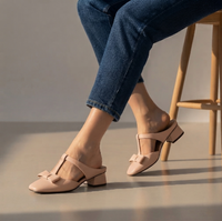 Monaco Bow T-Strap Mules
