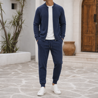 Piodao Merino Wool Tracksuit Set in Navy