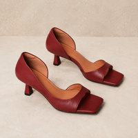 Cadiz Square Toe Leather Mules