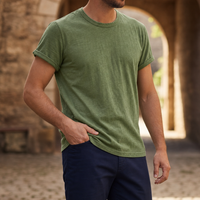 Spoleto Vintage Cotton T-Shirt in Army Green