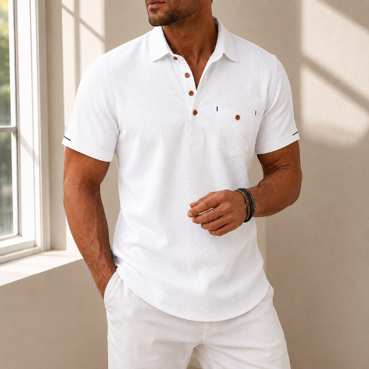 Pollensa Linen Polo Shirt