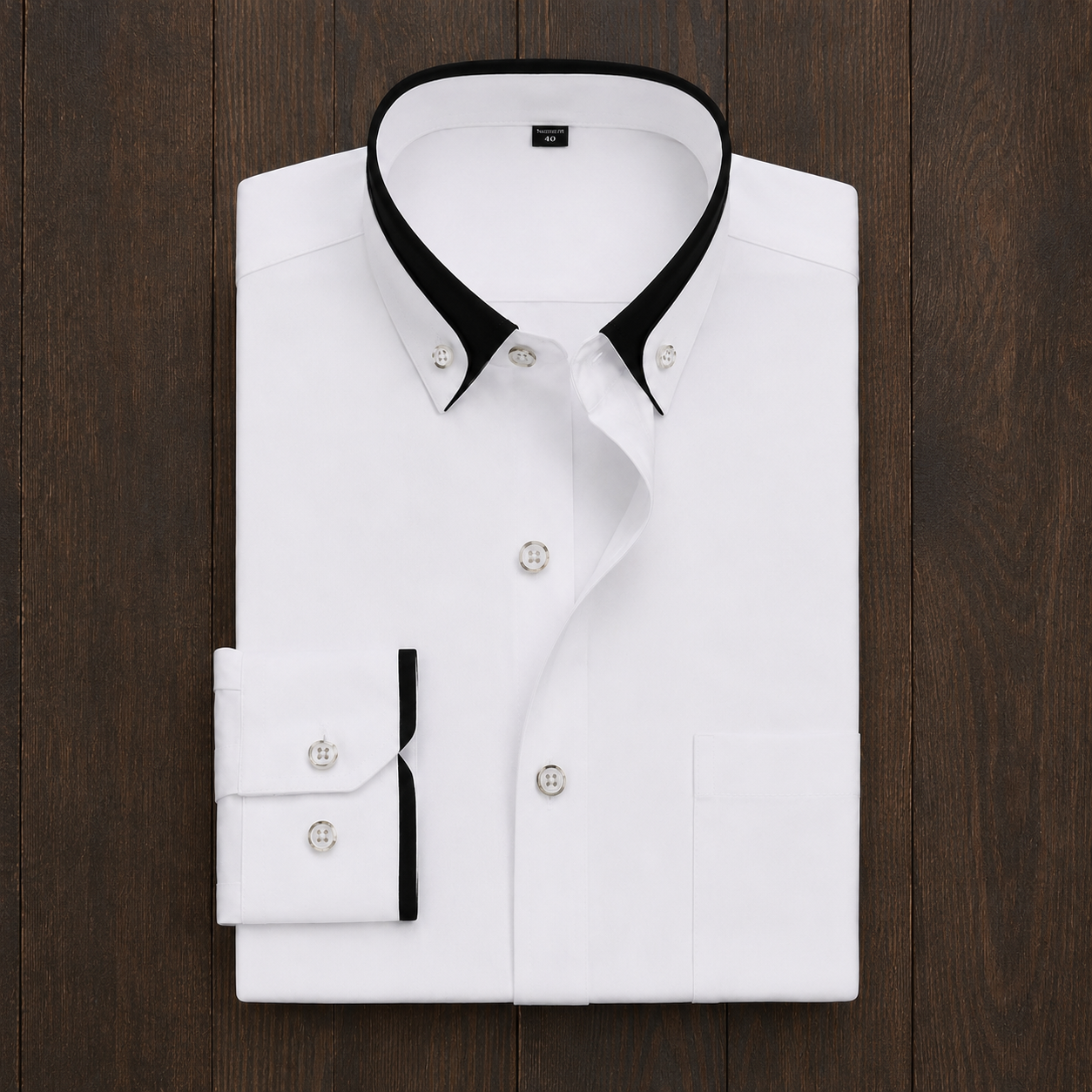 Cadaques Contrast Collar Dress Shirt